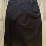 New York & Co Dark Charcoal Gray Metallic Sheen Pencil Skirt, size 2 Photo 0