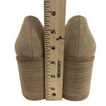 Joie  Wevenly Suede Slip On Loafer Style Shoe 7.5 Pump Heel Block Heel Neutral Photo 6