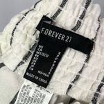 Forever 21  White & Black Stripe Smocked Waist High Rise Shorts S Photo 4
