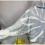 525 America Turtleneck Dolman Sleeves Sweatshirt Gray White M Size M Photo 6