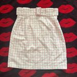 Emoda Japan gyaru kawaii pink white gingham mini skirt XS 24 Photo 0