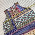 Johnny Was  Franco Boho Swing Tank Top Multi Color Printed Sz L Large NWT $110 Photo 5