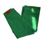 Princess Polly NWOT  High Waist Vibrant Green Classic Denim Pants 6 Photo 0