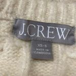 J.Crew Cream White Relaxed Cable Knit Pocket Long Sleeve Cardigan Sweater XS Photo 2