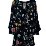 Yumi Kim Size small Celeste Floral Bohemian Flowy Faux Wrap Dress Bell Sleeve Photo 2