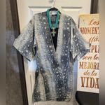 Women's Snake Print Fashion Kimono, Size M Gray Size M Photo 2