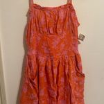 Orange and Pink Mini Dress Size M Photo 0