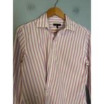 Rag and Bone  Women's Indiana Striped Twisted Shirt Pink White Size XS Photo 4