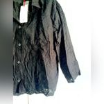 Solitaire  Black Lace-Trim Button-Up Blouse Elegant Evening‎ Wear A25 Photo 5