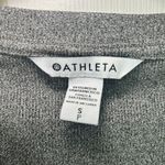 Athleta  Uptempo Gray Ribbed Henley Long Sleeve‎ Top Size Small Petite Photo 2
