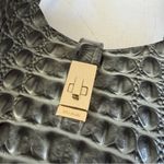 Brahmin Crocodile Embossed Shoulder Bag Green Greyish Photo 5