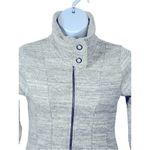 Kuhl Alaska Heather Gray/Black Marbled Zip Front Sweater Jacket Small Photo 3