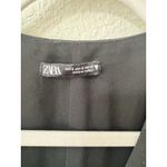 ZARA  Jacquard Dot Puff Shoulder Blazer Mini Dress Black Size Small Photo 2