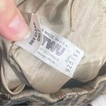 Vintage Tan Wool Plaid Long Skirt 60s 70s Brown Size 8 Photo 3