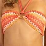 Trina Turk NEW  Sunray Chrocet Bikini Swimsuit Bandeau Top Tie Bottoms Size 12 Photo 0