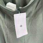 BHLDN  Dress Size 12 Satin Charmeuse Maxi Sage Green Ruby Twist Halter Long NWT Photo 7