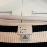 A New Day ribbed square neck striped pullover sweater XL Photo 4