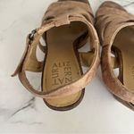 Naturalizer  Brown Strappy Heeled Sandals Open Toe Block Heel Size 6 Photo 5