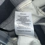 Talbots black & white buffalo plaid 100% cotton button down shirt Medium NWT Photo 4