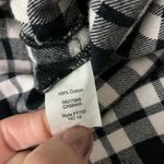 Madewell  Plaid Button Down Shirt XS Black White Long Sleeve Workwear Casual Photo 4