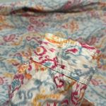 J. McLaughlin  Paisley Pastel Button Down Shirt Pink Blue Coastal Preppy Vacation Photo 2