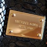 Michael Kors  Black Python Style Notebook Cover with‎ Strap Crossbody Bag Photo 6