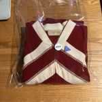 Vassarette Women's Medium Red Zip Nightgown, Vintage Sleepwear Striped Nightgown Photo 7