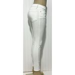 frame denim Women's Le Skinny Jenne Crop Cotton Blend Ripped Jeans White Size 28 Photo 4
