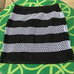 Michael Kors  Black & White Eyelet Cotton Skirt 8 Photo 5