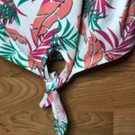 Poof! POOF MEDIUM SPAGHETTI STRAP TANK WITH LEAF Print Photo 2