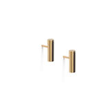 Boutique NEW Women's 14k Gold Plated‎ Dainty Gold Staple Bar Stud Earrings, 3.9mm Photo 6
