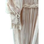 Ivy City Co Last Songbird Dress M Pink Pleated Tulle Gown Cottagecore Floral Size M Photo 4