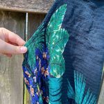 Patrons of Peace  Smocked Halter Peplum Tropical Tank | M Photo 3