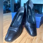 Stuart Weitzman  Black Leather Heels Used 10 Photo 0