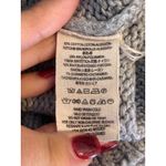 Free People  Grey Marled Knit Boat Neck Sweater Tunic 3/4 Sleeve Pullover LG Photo 5