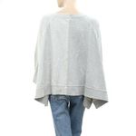 Free People  Rework It Reverse It Oversized Sweatshirt Distressed Grey size XS Photo 3