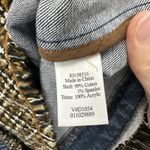 Coldwater Creek  Denim Jean Jacket Tweed Trim Boho Stretch Button Down Women's 16 Photo 4