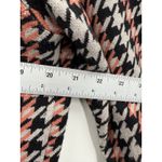 Joie  Houndstooth Blazer Jacket Pink Black White Gold Buttons Double Breasted L Photo 5