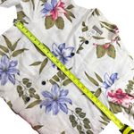 Coldwater Creek  Floral Linen Blend Button Down Blazer Topper Photo 6