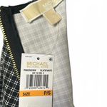 Michael Kors Black and White Dress with Faux Leather Bottom Petite Small- NWT! Photo 4