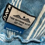 KAVU  cropped blue striped lounge pants Size Small Photo 2