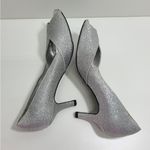 Easy Street  Women's Open Toe Ravish Dress Glitter Pumps in Silver Size 7.5 Photo 5