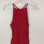 Urban Outfitters  Hattie High Neck Linen Blend Red Jumpsuit Size 0 Photo 5
