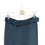 Vince Belted Cropped Trouser Pants Navy Blue Size 4 Photo 3