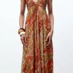 ZARA  flowy Floral Maxi Dress bohemian summer casual vacation Photo 12