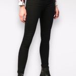 J Brand  Alana High Rise Skinny Jeans Black Raw Hem Ankle Size 27 Photo 0