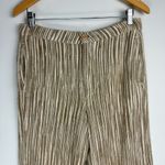 Free People  Marta Yarn Dye Trouser Pants Sz 4 Stripe Wide Leg Cotton Photo 6