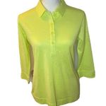 Sport Haley NWT Women’s Size Small Golf Polo Bright Yellow Green Palm Trees Photo 0