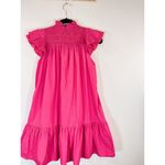 Love The Label Dress Pink Poppy Mini Smocked Flutter A Line Barbiecore Small Photo 8