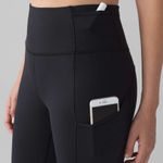 Anthropologie Lululemon Fast & Free Crop II Nulux 19" Leggings Women’s Sz 4 Photo 0